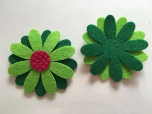 Фетровые аппликации № 1/3 Цветочки 168/52