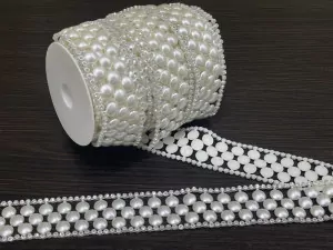 Перлина половинка на нитці № AA 654/1