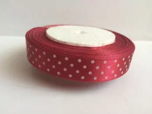 Лента атласная горошек 1,5 см. № 37