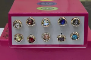 Пуговица Блузочная на ножке в оправе 10 мм. № MIX 10/25 AB/412