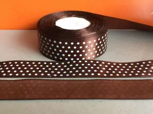 Стрічка атласна горошок 2,5 см. № 31