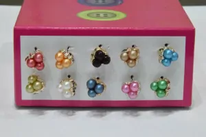 Пуговица Блузочная на ножке в оправе 10 мм. № MIX 10/25/621