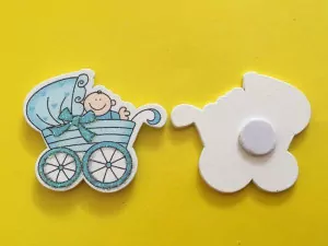 Дерев'яні аплікації № Коляска 187