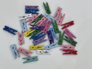 Прищепки для декора № MIX/100-2,5 см. 