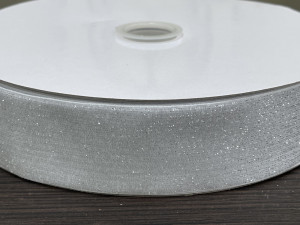 Стрічка оксамитова 4 см. із люрексом 23 м. №01