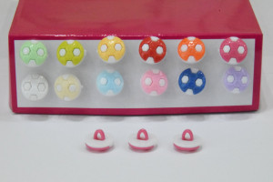 Ґудзик Дитячий на ніжці 14 мм. № MIX М'ячик 12/50