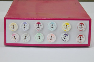 Ґудзик Дитячий на 2 отвори 13 мм. № MIX Сонечко 12/50