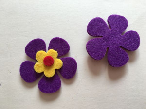 Фетрові аплікації №1/5 Квіточки 35/15