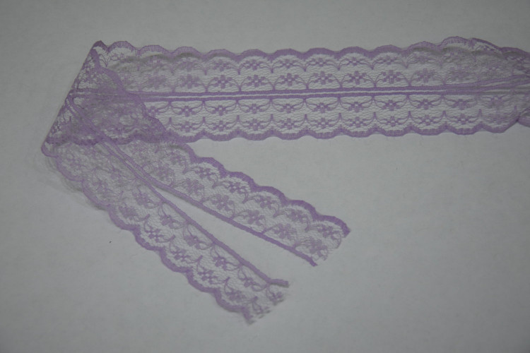 Мереживо на метраж: На сітці відривне 4,5 см. № 21