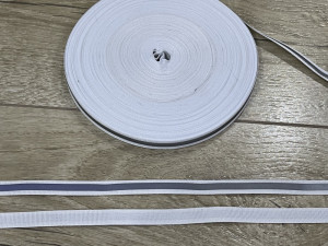 Стрічка світловідбивна на репсі 1 см. LUX № 01