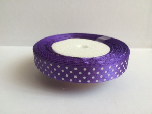 Стрічка атласна горошок 1,5 см. № 191