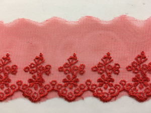Кружево на сетке 6 см. № О/3760-2/26