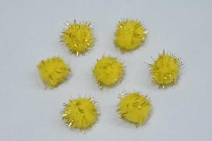 Пухнастик з люрексом 2,5 см. № 132/3