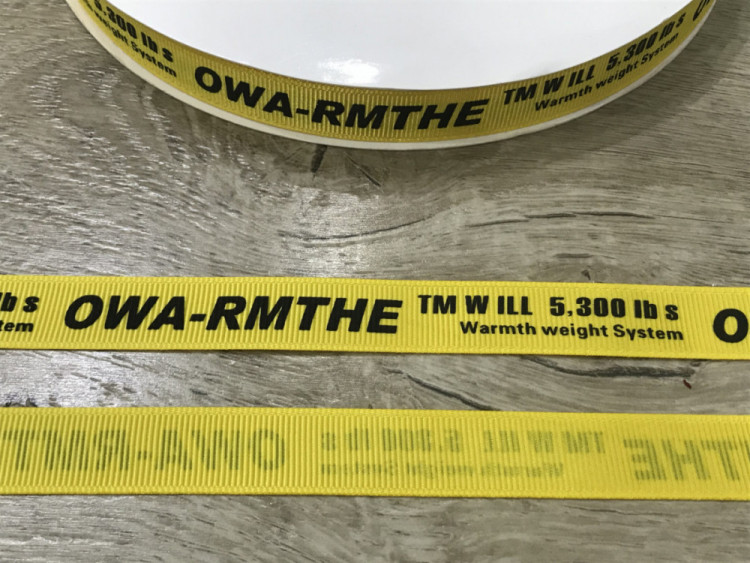 Лента с надписью на репсе 2 см. № 132/OWA-RMTHE