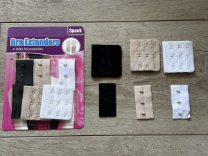 Подовжувач для бюстгальтера на 3 гачки № Набір 5,5 см