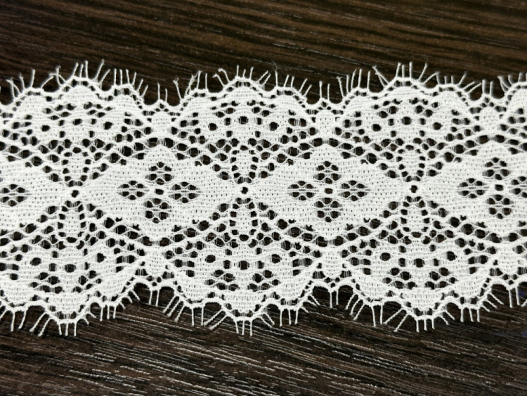 Кружево на метраж: Гипюр стрейч 6 см. № 01