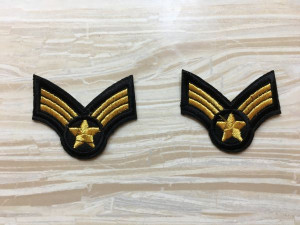 Термо аппликации № 1/65 шеврон звезда