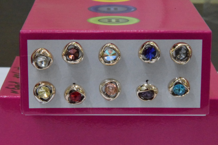 Пуговица Блузочная на ножке в оправе 10 мм. № MIX 10/25 AB/412