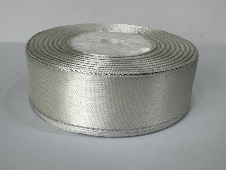 Стрічка атлас 2,5 см. з люрексом № 42-S