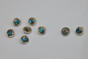 Пуговица Блузочная на ножке в оправе 10 мм. № 20 AB/412 