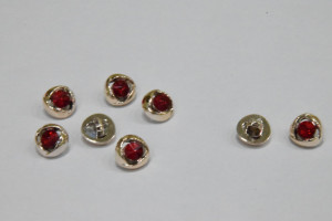 Пуговица Блузочная на ножке в оправе 10 мм. № 26 AB/412  