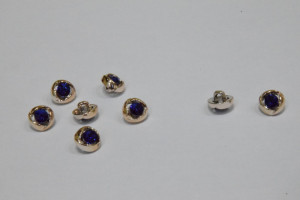 Пуговица Блузочная на ножке в оправе 10 мм. № 40 AB/412  