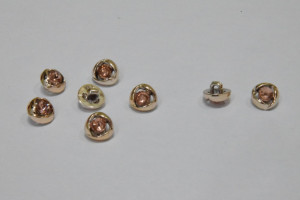 Пуговица Блузочная на ножке в оправе 10 мм. № 07 AB/412   