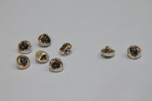 Пуговица Блузочная на ножке в оправе 10 мм. № 180 AB/412  