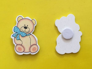 Дерев'яні аплікації № Ведмедик 187