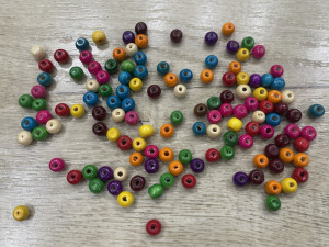 Намиста дерев'яні № 9/MIX/1000