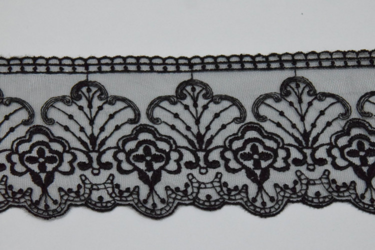 Мереживо на сітці 9,5 см. № 39