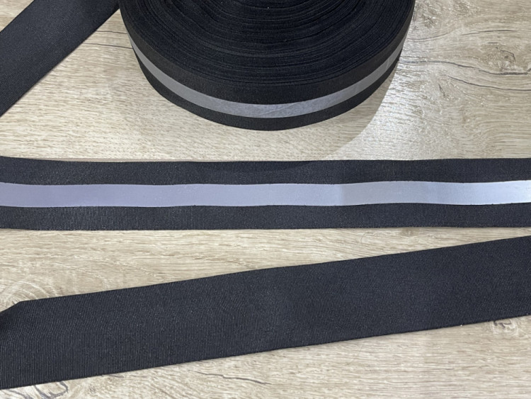 Стрічка світловідбиваюча на репсі 5 см. № 39