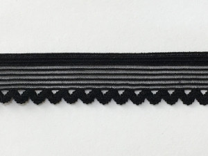 Резинка бретелечная ажурная 1,2 см. № 17/39  