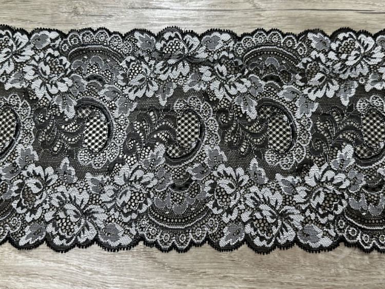 Мереживо на метраж: Гіпюр стрейч 19 см. №39-180