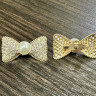 Брошка № Бантик с жемчугом G