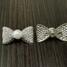 Брошка № Бантик с жемчугом S