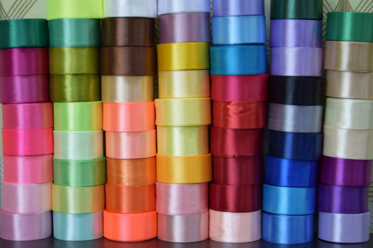 Лента атлас 5 см. Набор 60